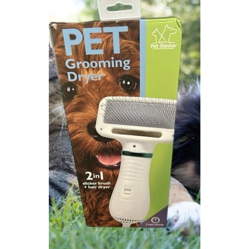 Vivitar pet Genius Pet Grooming Dryer For Cats & Dogs 2in1 Brush + Hair Dryer